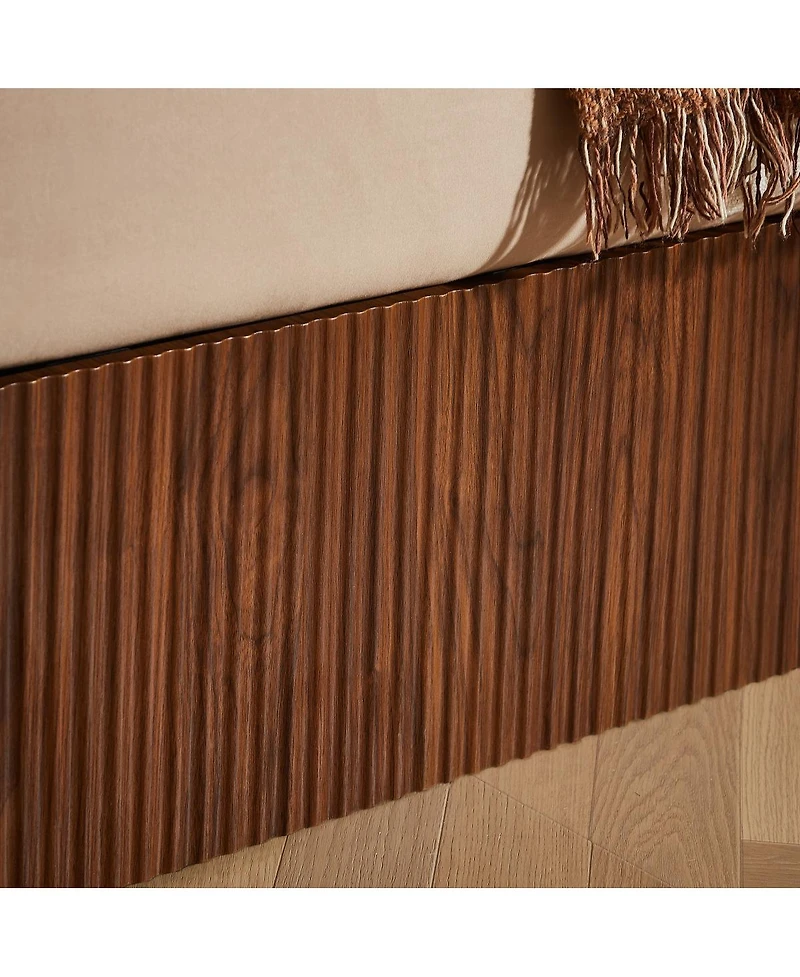 Streamdale Furniture King Size Lift Up Storage Bed Frame, Walnut