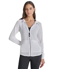 Dkny Women's Sport Zip-Front Hoodie Jacket