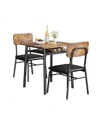 Gaomon Kitchen Table Dining Room Set For 2 3Piece Modern Dining Table Set for Dining Room, Home Office, Living Room