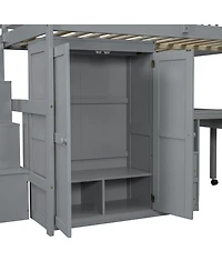 Streamdale Furniture Loft Bed with Stairs & Storage - Multifunctional Kids Furniture