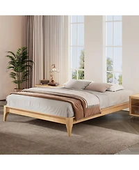 Streamdale Furniture Bamboo Platform Bed Frame - Full Size, Easy Assembly