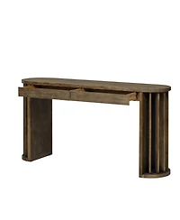 Streamdale Furniture 59" Oak Veneer Console Table
