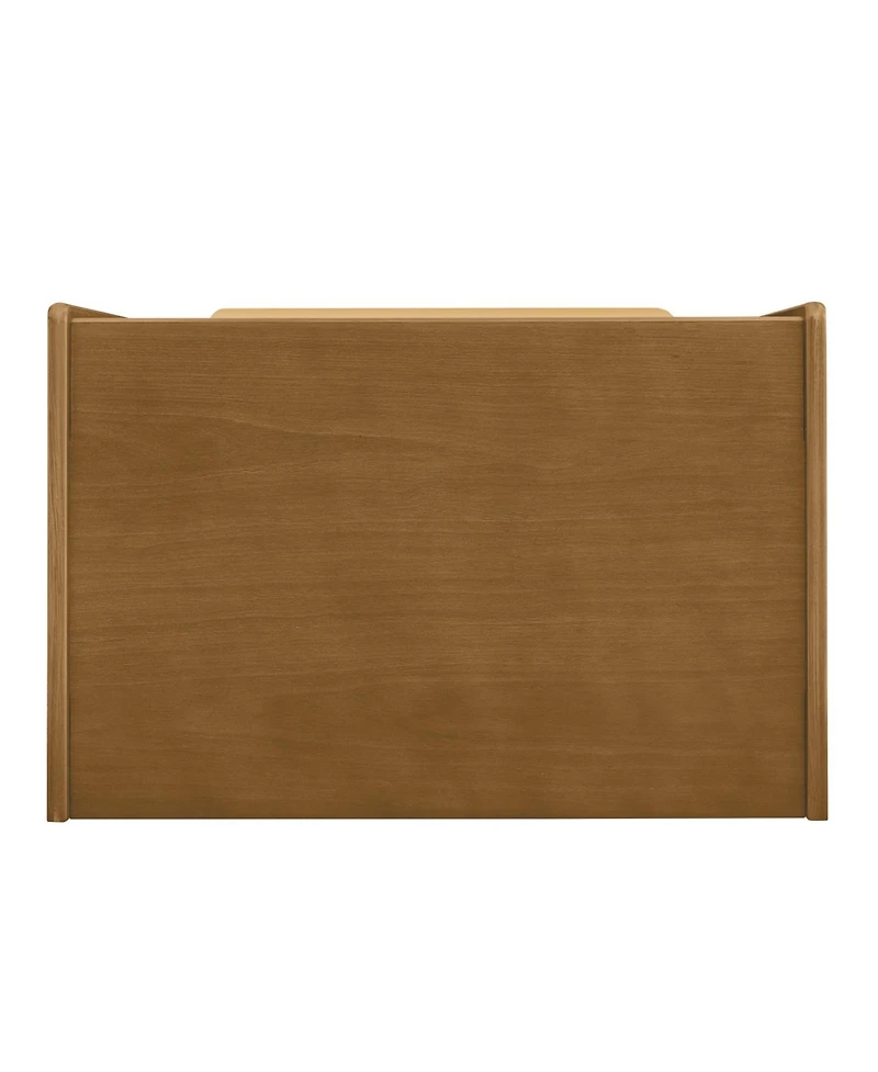 Streamdale Furniture Mid Century Modern Nightstand with Charging Station & 2 Drawers