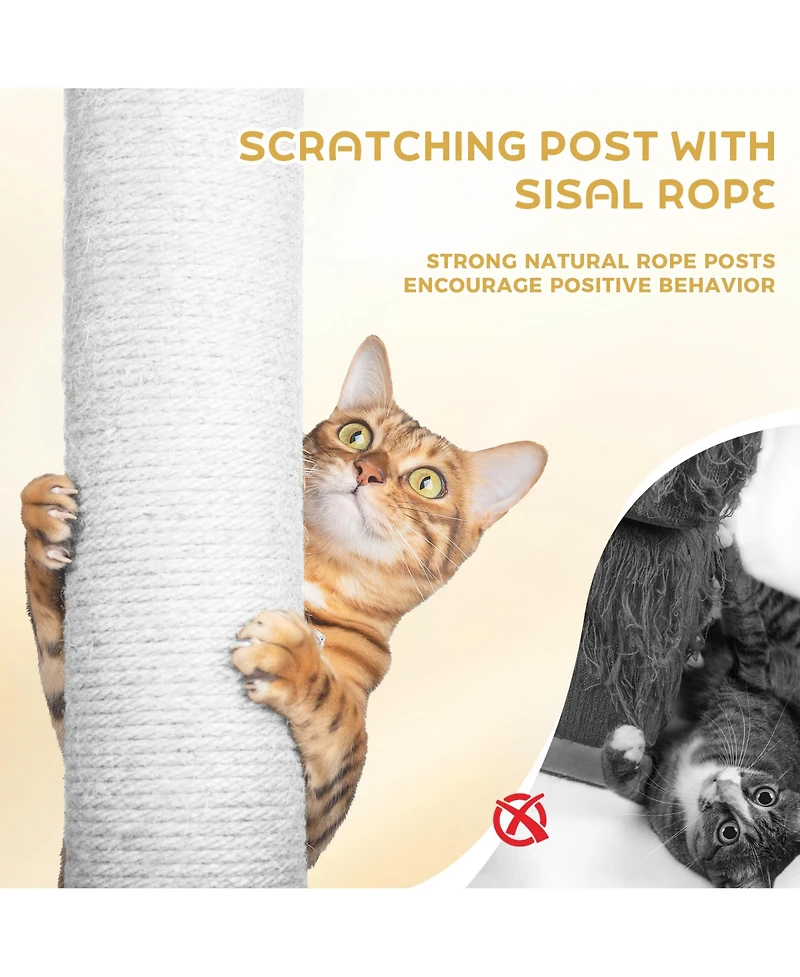 Zeus & Ruta 165cm Wood Cat Tree