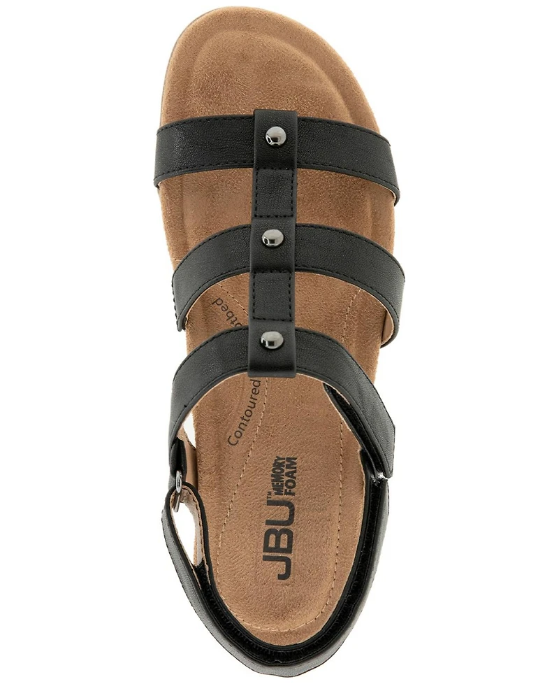 Jbu Women's Vega Casual Flat Sandals