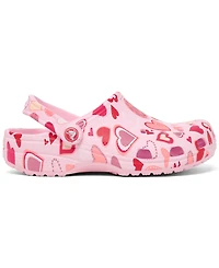 Crocs Big Girl's Hearts Classic Clogs from Finish Line