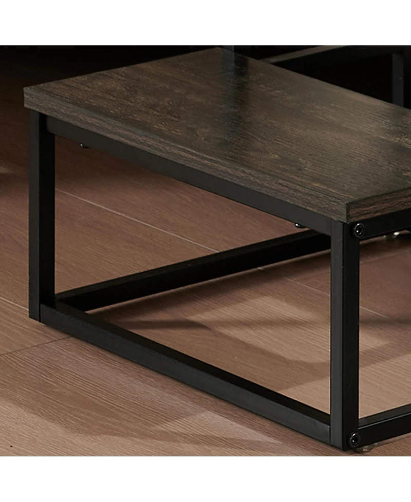 Kings Brand Furniture Axel 2-Step Step Stool – Lightweight, Durable & Modern Design Wooden Steps Metal Frame, Compact Ladder for Adults