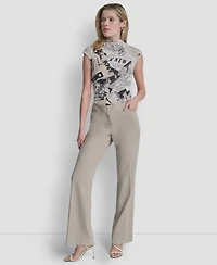 Dkny Women's Modern-Fit Front-Pleated Trousers