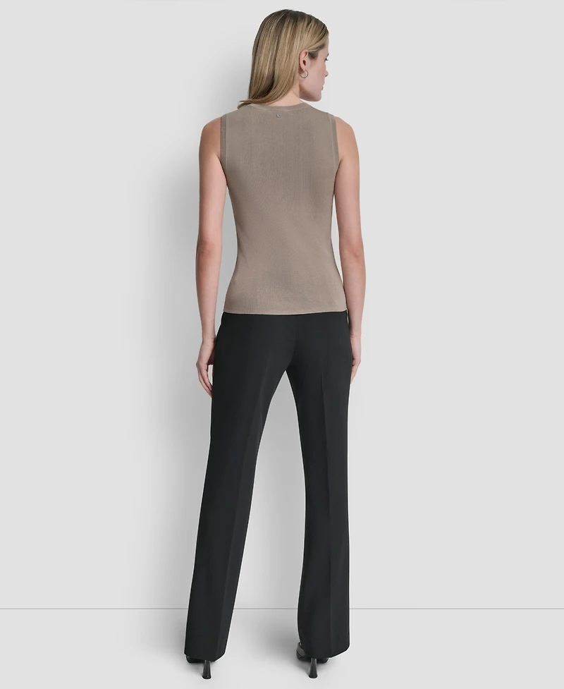 Dkny Women's Sleeveless Crewneck Sweater Top