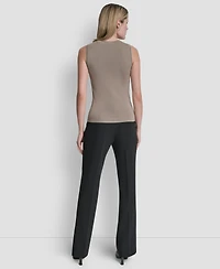 Dkny Women's Sleeveless Crewneck Sweater Top