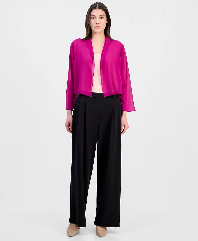 Eileen Fisher Women's Silk Sheer Open-Front Jacket