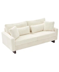 Streamdale Furniture Modern Loveseat Sofa with Four Pillows