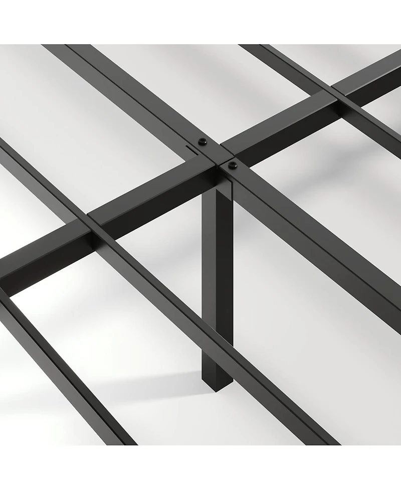 Streamdale Furniture Oak Queen Floating Bed with Charging Station & Led Lights