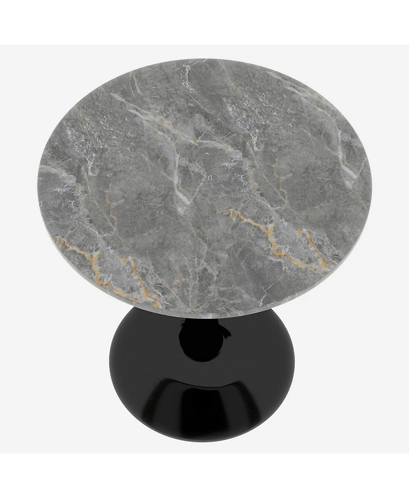 Streamdale Black Mid-Century Modern Coffee/Dining Table (27.6")