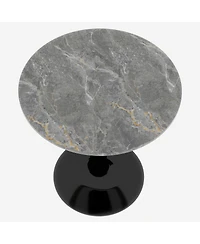 Streamdale Black Mid-Century Modern Coffee/Dining Table (27.6")