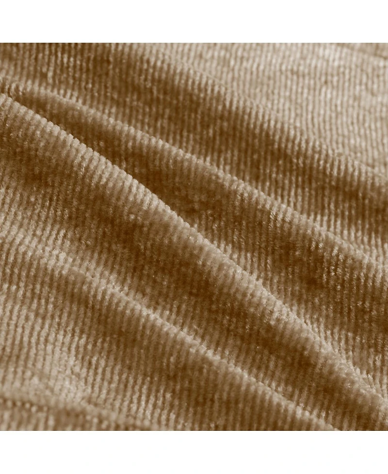 Streamdale Furniture Streamlined Deep Seat Modular 4-Seat Boneless Sofa with French Edge Piping, Brown Velvet