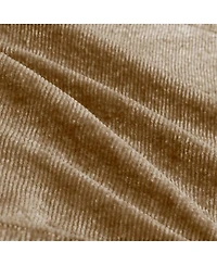 Streamdale Furniture Streamlined Deep Seat Modular 4-Seat Boneless Sofa with French Edge Piping, Brown Velvet