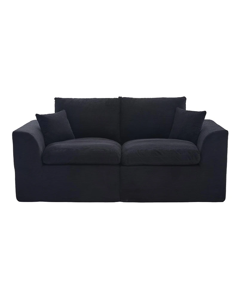 Streamdale Furniture Modular Sectional Sofa Cloud Couch, Comfy Modern 2 Seater with Removable Cushion Covers