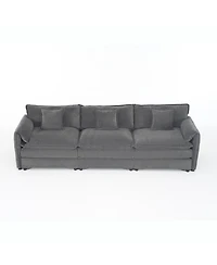 Streamdale Furniture Oversized Deep Seat Sectional Sofa, Modern Chenille Cloud Couch