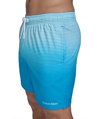 Calvin Klein Men's Gradient Striped 7" Volley Swim Trunks