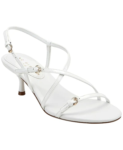 Marc Fisher Ltd Women's Nylah Strappy Leather Kitten Heel Sandals