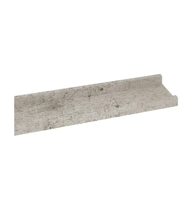vidaXL Wall Shelves 4 pcs Concrete Gray 45.3"x3.5"x1.2"