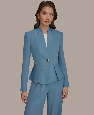 Donna Karan New York Women's One-Button Peplum Jacket