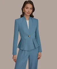 Donna Karan New York Women's One-Button Peplum Jacket
