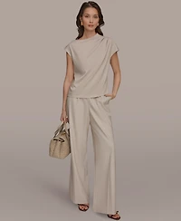 Donna Karan New York Women's Draped Neck Top