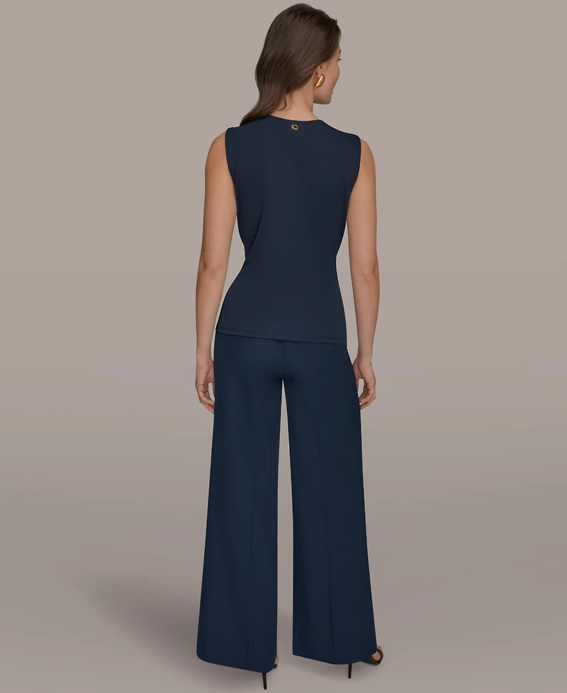 Donna Karan New York Women's Deep V-Neck Knit Top