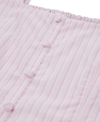 abercrombie kids Girls' Faux Button Square Neck Mini Dress