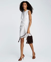 Kenneth Cole Women's Drape Pleated Short Dress