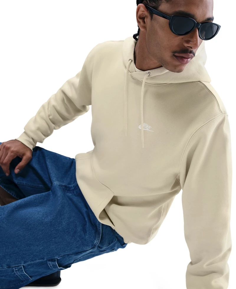 Nike Club Men's Pullover Fleece Logo Hoodie
