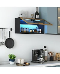 Streamdale Furniture Large-Capacity Wall Mounted Spice Rack Cabinet