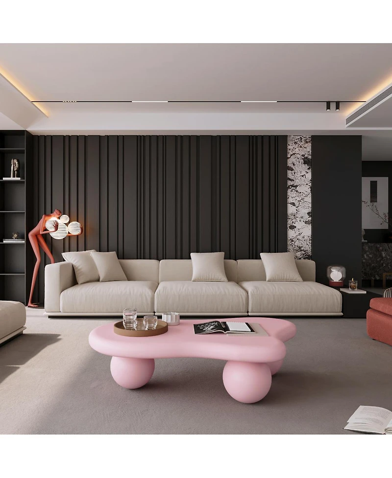 Streamdale Furniture 47" Cloud Shaped Coffee Table