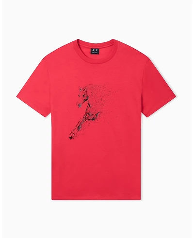 A|X Armani Exchange Men's Lunar New Year Mercerized Cotton Graphic T-Shirt
