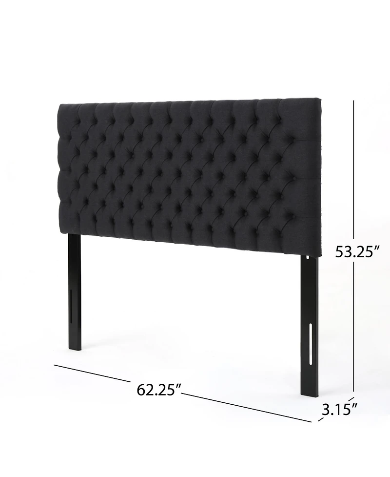 Streamdale Furniture Bierman Headboard Contemporary Style, Plush Upholstery