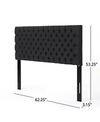 Streamdale Furniture Bierman Headboard Contemporary Style, Plush Upholstery
