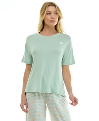 Roudelain Women's Drop Shoulder Crew Neck Top