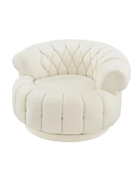Streamdale Furniture Swivel Accent Chair 360° Round Club for Living Room/Bedroom