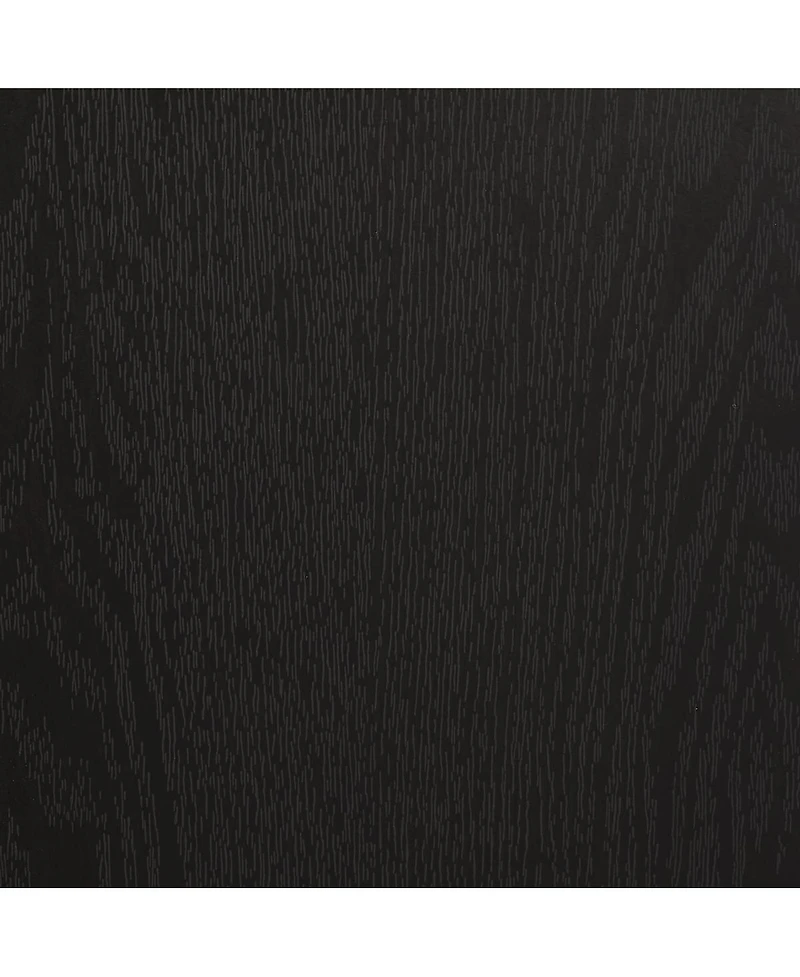 Streamdale Furniture Lighted Glass Curio Cabinet with Adjustable Shelves - Black