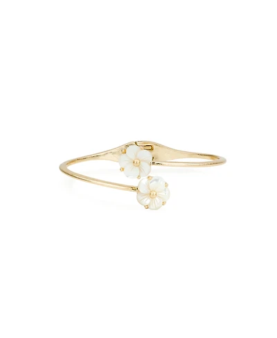 Patricia Nash Gold-Tone Fruit Collection Flower Cuff Bangle