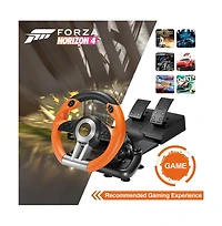 Pxn V3 Pro 180 Usb Orange Racing Wheel With Pedals.