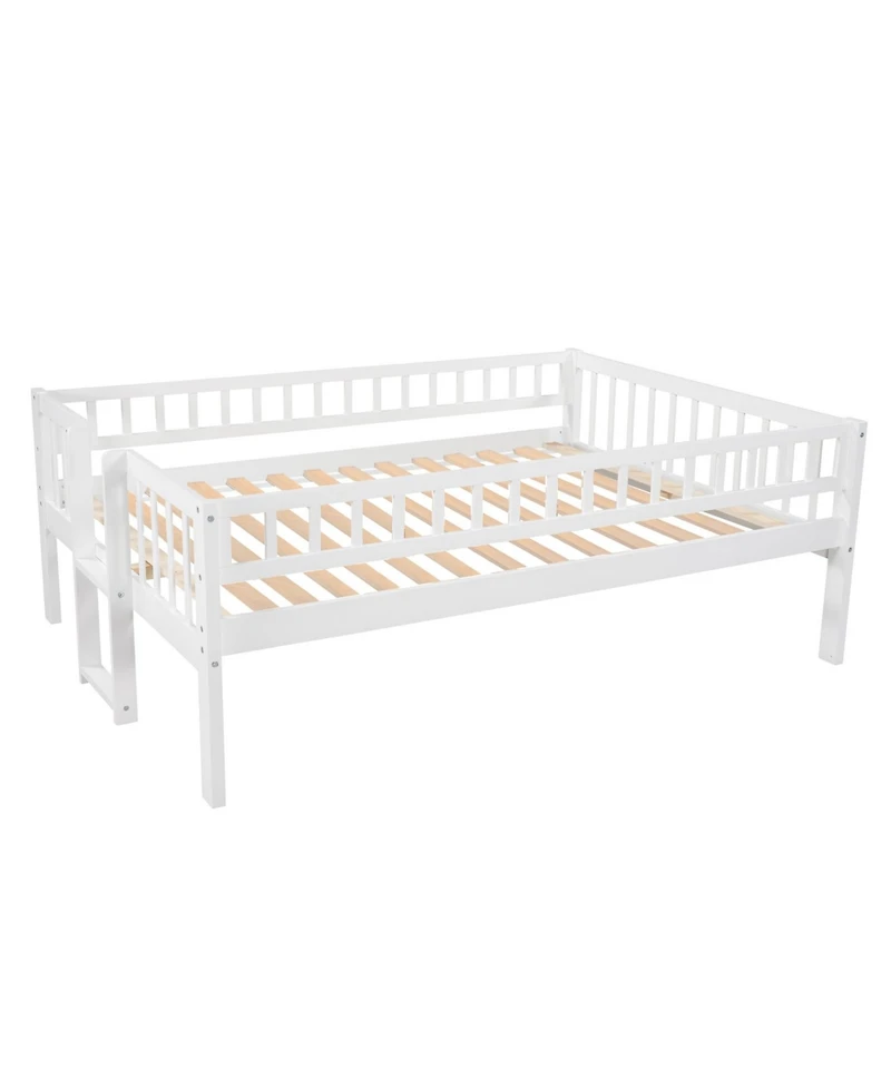 Streamdale Furniture Triple Full Bunk Bed with Ladder & Slide