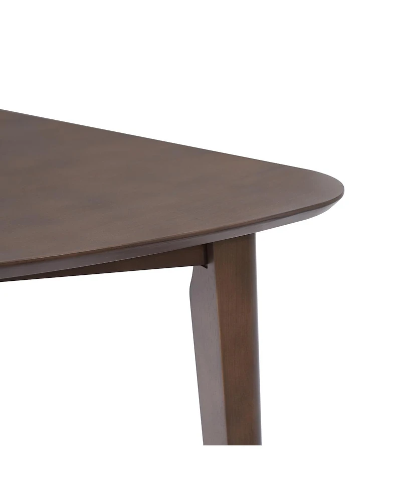 Streamdale Furniture Triangular Wood Table - Modern Space-Saving Geometric Side Table.