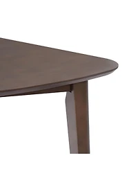 Streamdale Furniture Triangular Wood Table - Modern Space-Saving Geometric Side Table.