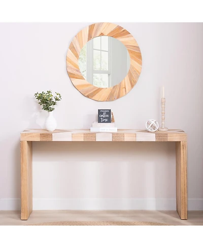 Streamdale Furniture Streamdale Modern Console Table, 62" Entryway Sofa Table with Chevron Pattern