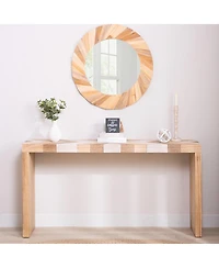 Streamdale Furniture Streamdale Modern Console Table, 62" Entryway Sofa Table with Chevron Pattern