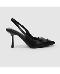 Berness Women's Cindy Slingback Pumps with Tonal Buckle Detail