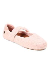 Dearfoams Women's Haddy Teddy Flat